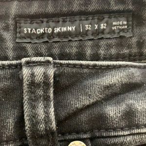 PACSUN stacked skinny active stretch jeans.